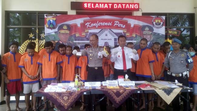 Polres Batu Tangkap 4 Residivis