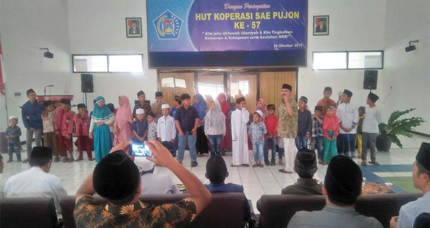 Rayakan Hari Jadi ke - 57, Koperasi SAE Pujon Gelar Santunan Untuk 295 Anak Yatim