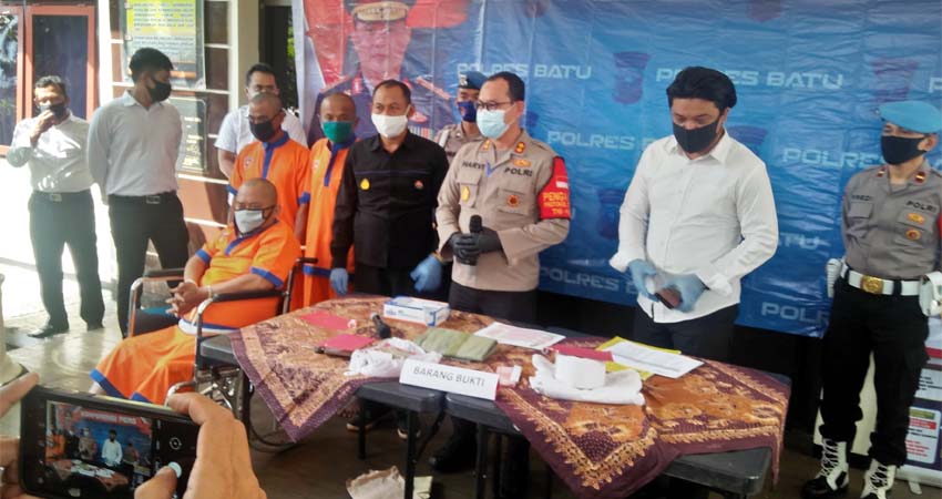 Trio Tukang Gendam Lintas Kota Dibekuk Polres Batu