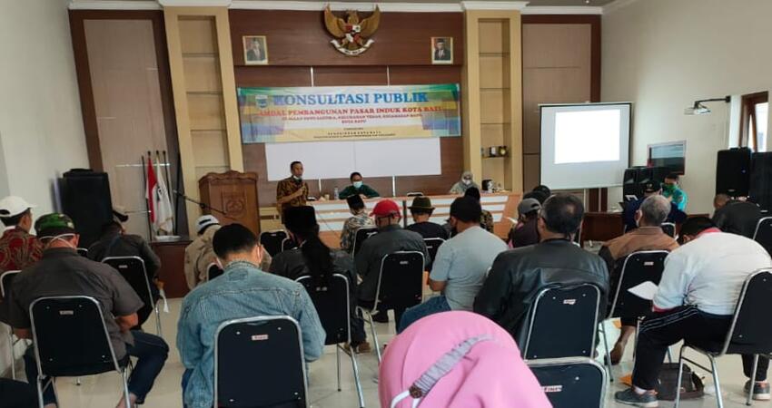 Sosialisasi Amdal terkait pembangunan Pasar Induk Kota Batu.