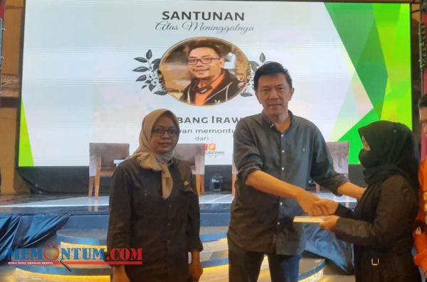 Jatim Park 3 Peduli Berikan Santunan untuk Keluarga Wartawan Memontum.com Bambang Irawan