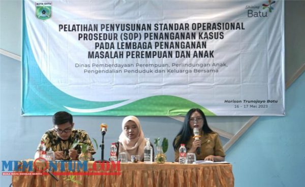 Minimalisir Kekerasan Anak dan Ibu, DP3AP2KB Kota Batu Gelar Pelatihan Penanganan Kasus